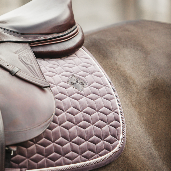 Velvet Jumping Saddle Pad | Light Purple