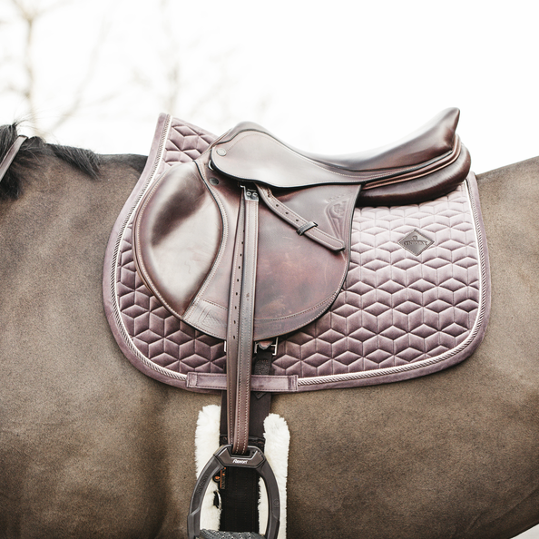 Velvet Jumping Saddle Pad | Light Purple