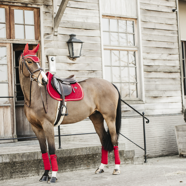 Velvet Polar Fleece Bandages | Red