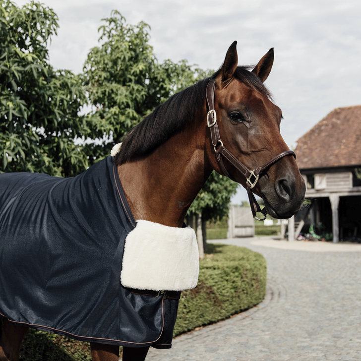 Horse Bib Chest Protection Sheepskin | Natural