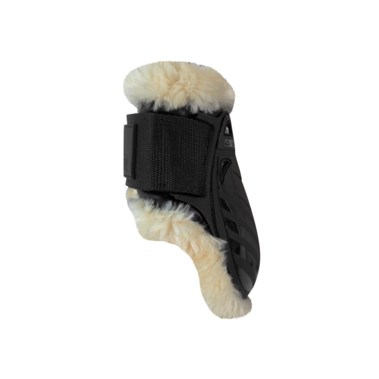 Vegan Sheepskin Young Horse Fetlock Boots | Black