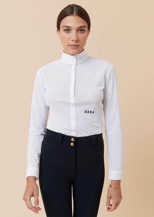 HELIOS Long Sleeve Show Shirt | White