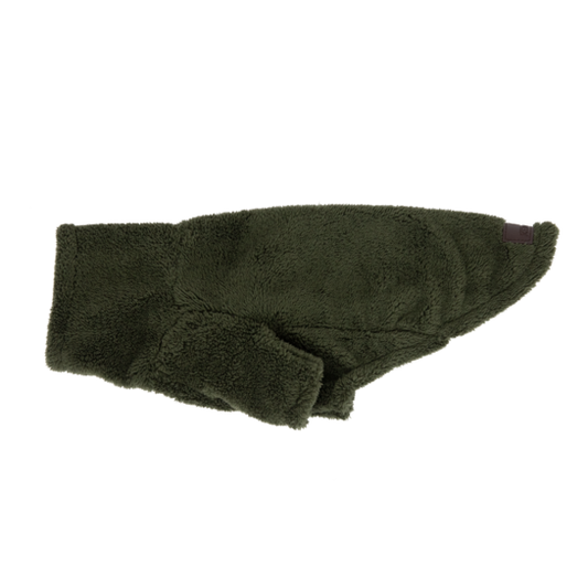 Dog Sweater Teddy Fleece | Pine Green