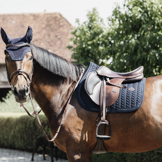 Glitter Stone Jumping Saddle Pad | Navy