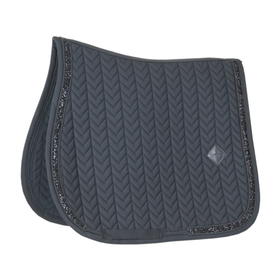 Glitter Stone Jumping Saddle Pad | Black