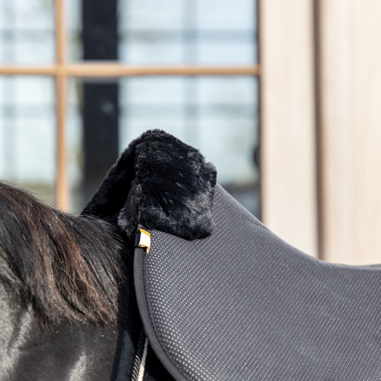 Absorb Anatomic Sheepskin Half Pad | Black Wool