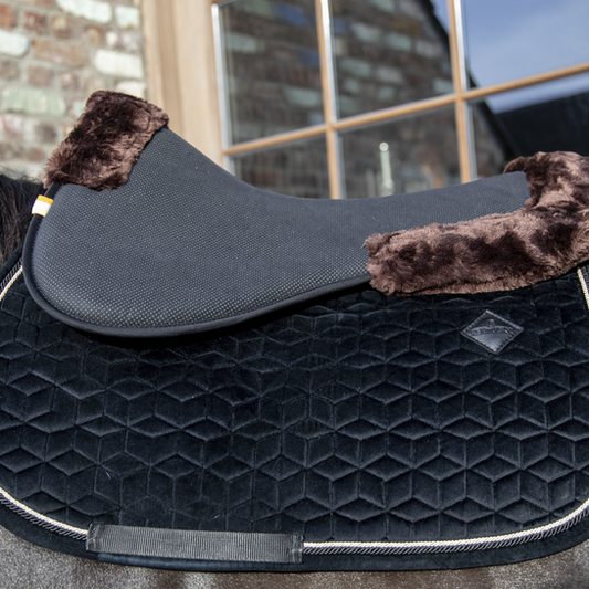 Absorb Anatomic Sheepskin Half Pad | Brown Wool