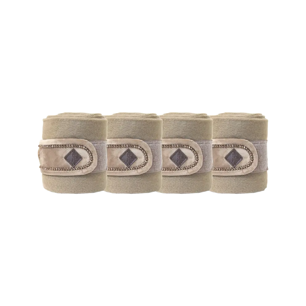 Velvet PEARLS Polar Fleece Bandages | Beige