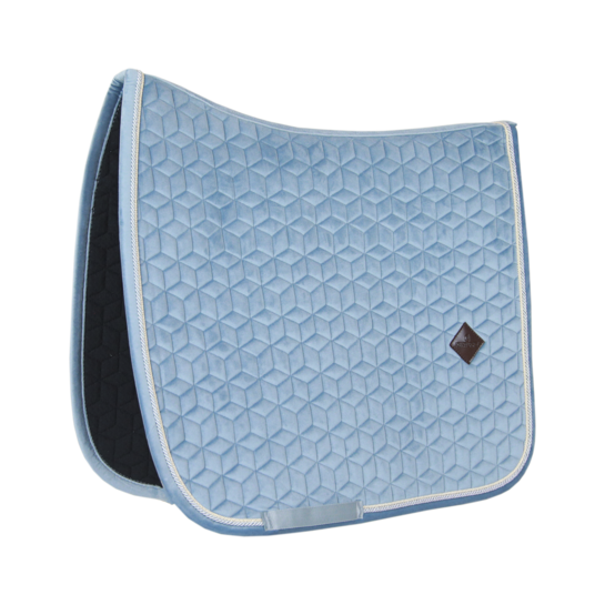 Velvet Dressage Saddle Pad | Light Blue