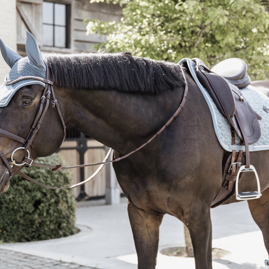 Velvet Dressage Saddle Pad | Light Blue