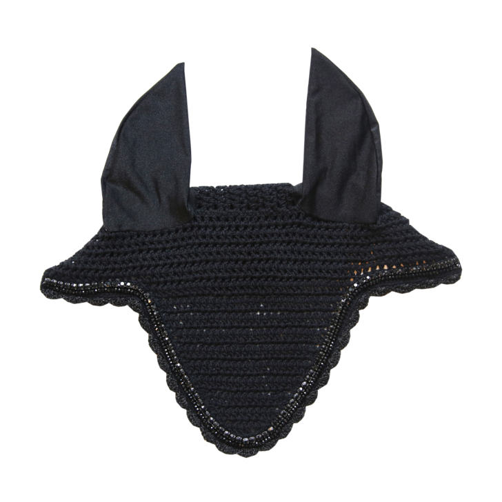 Long Fly Veil Stone & Pearl | Black