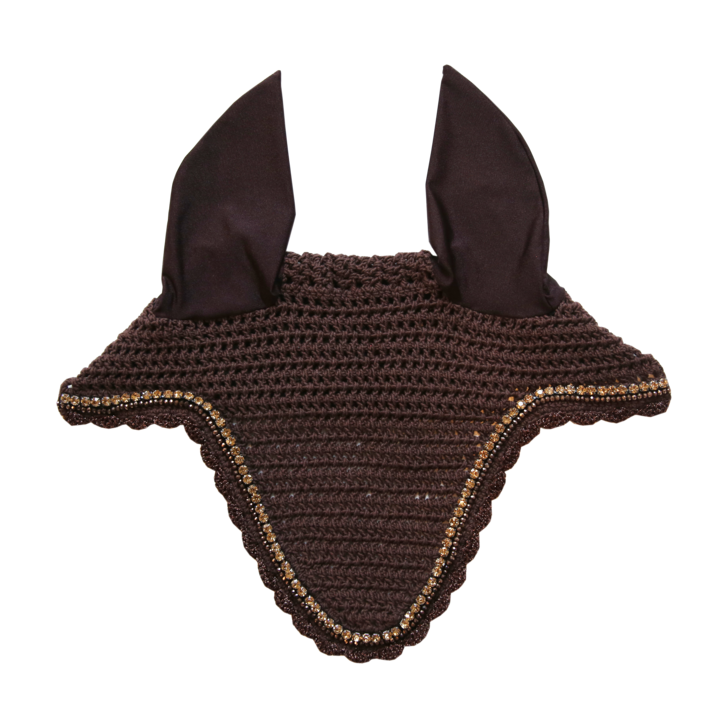 Long Fly Veil Stone & Pearl | Brown