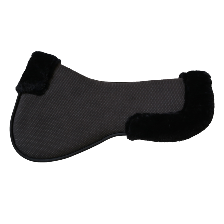 Absorb Anatomic Sheepskin Half Pad | Black Wool