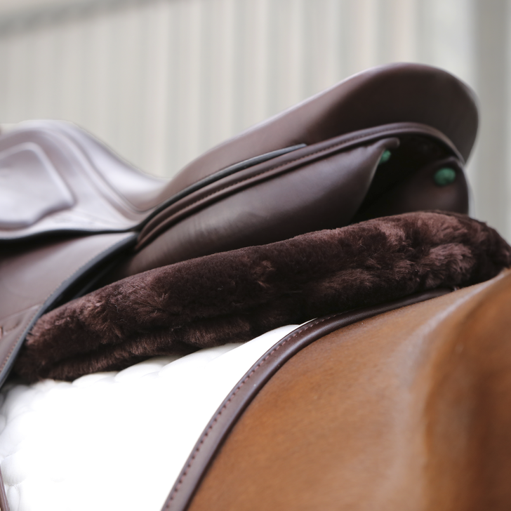 Absorb Anatomic Sheepskin Half Pad | Brown Wool