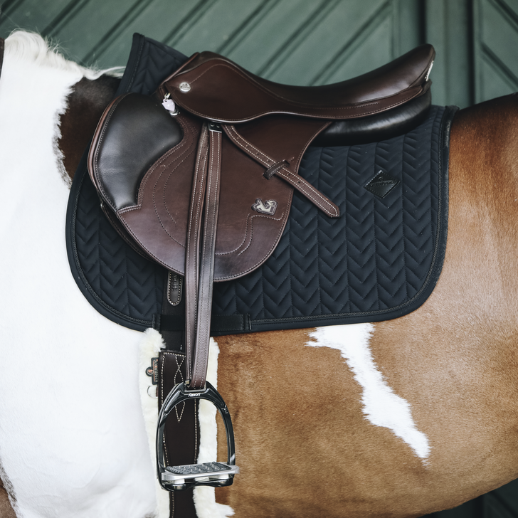 Fishbone Jumping Saddle Pad | Black