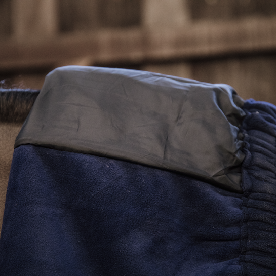 Heavy Fleece Horse Scarf | Navy