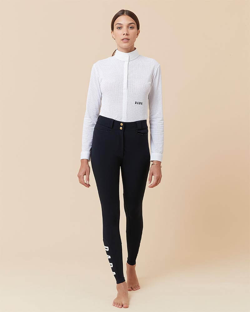 HELIOS Long Sleeve Show Shirt | White