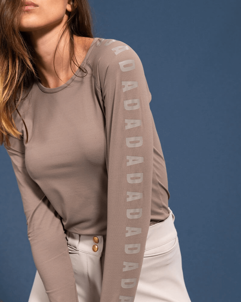 IZZY Long Sleeves T-Shirt | Taupe