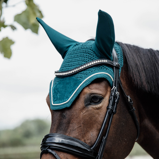 Wellington Velvet Fly Veil | Emerald