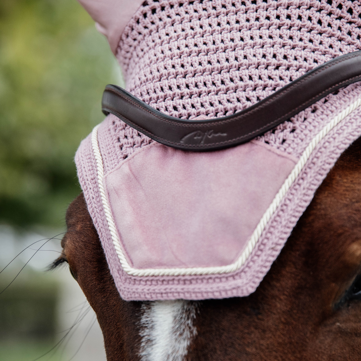 Wellington Velvet Fly Veil | Old Rose