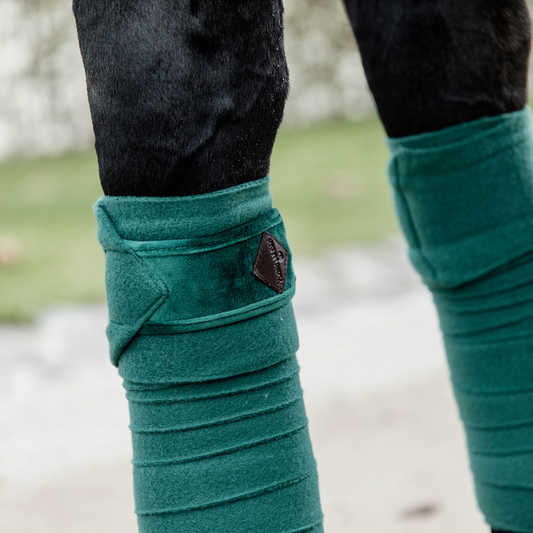 Velvet Polar fleece bandages | Dark Green