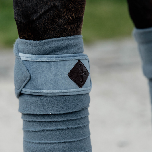 Velvet Polar Fleece Bandages | Light Blue