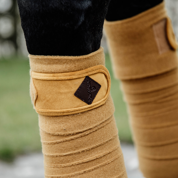 Velvet Polar fleece bandages | Mustard