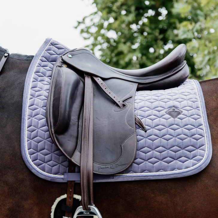Velvet Dressage Saddle Pad | Purple