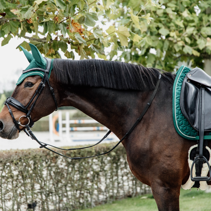 Velvet Dressage Saddle Pad | Dark Green