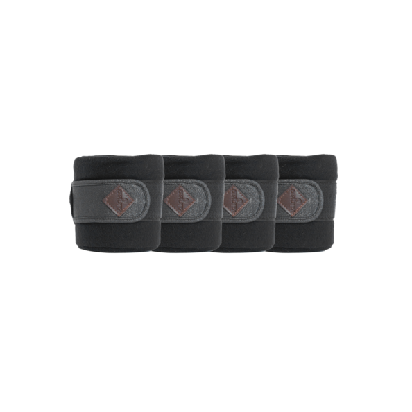Glitter Polar Fleece Bandages | Black