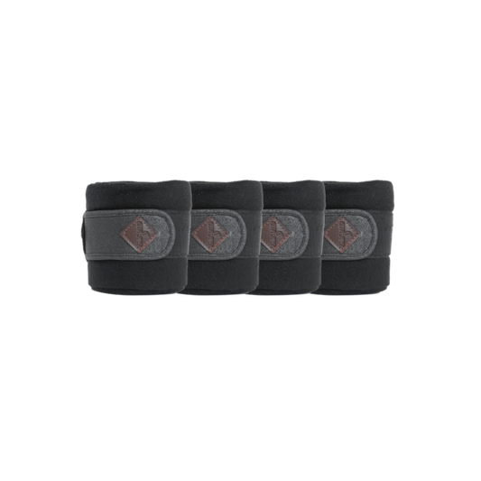 Glitter Polar Fleece Bandages | Black