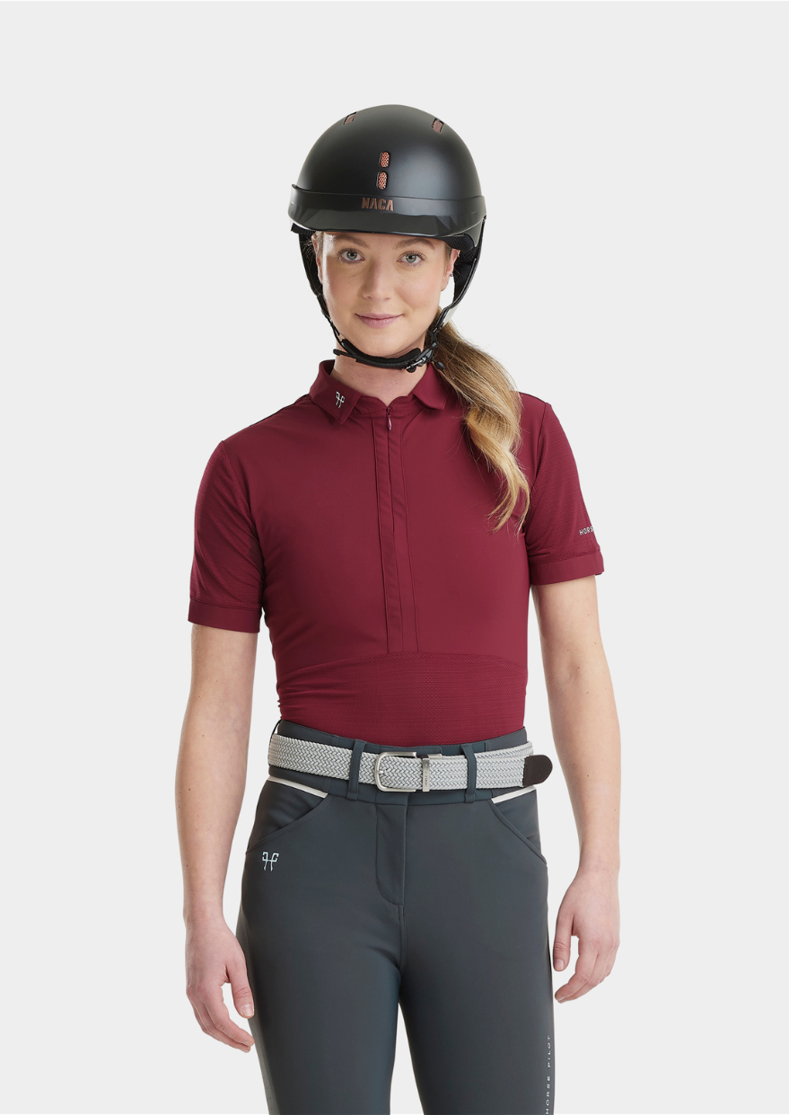 AEROMESH Polo Shirt | Dark Red