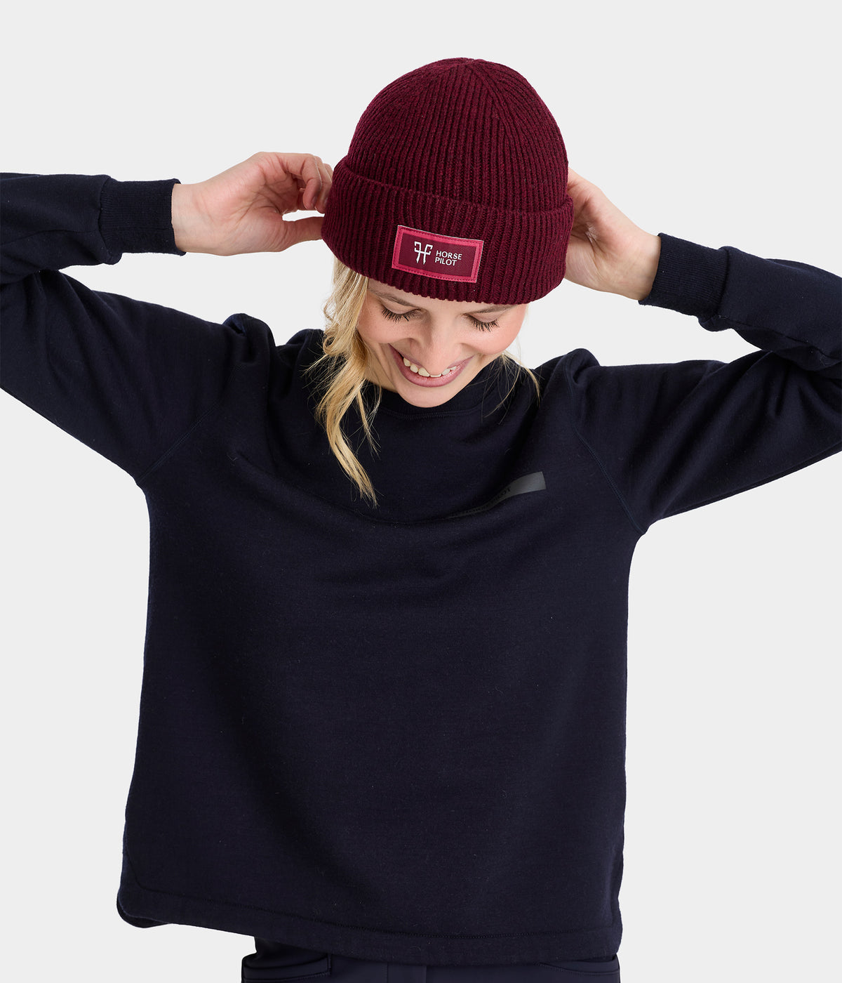WOOL riding beanie