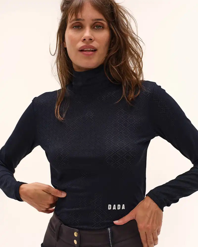 CALDER - Equestrian long-sleeved technical T-shirt