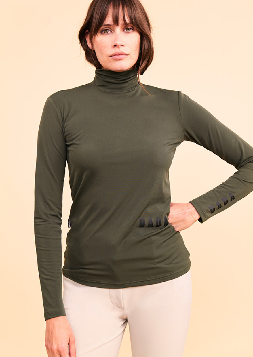 NEW! CONSUL Funnel Collar T-Shirt | Olive Green