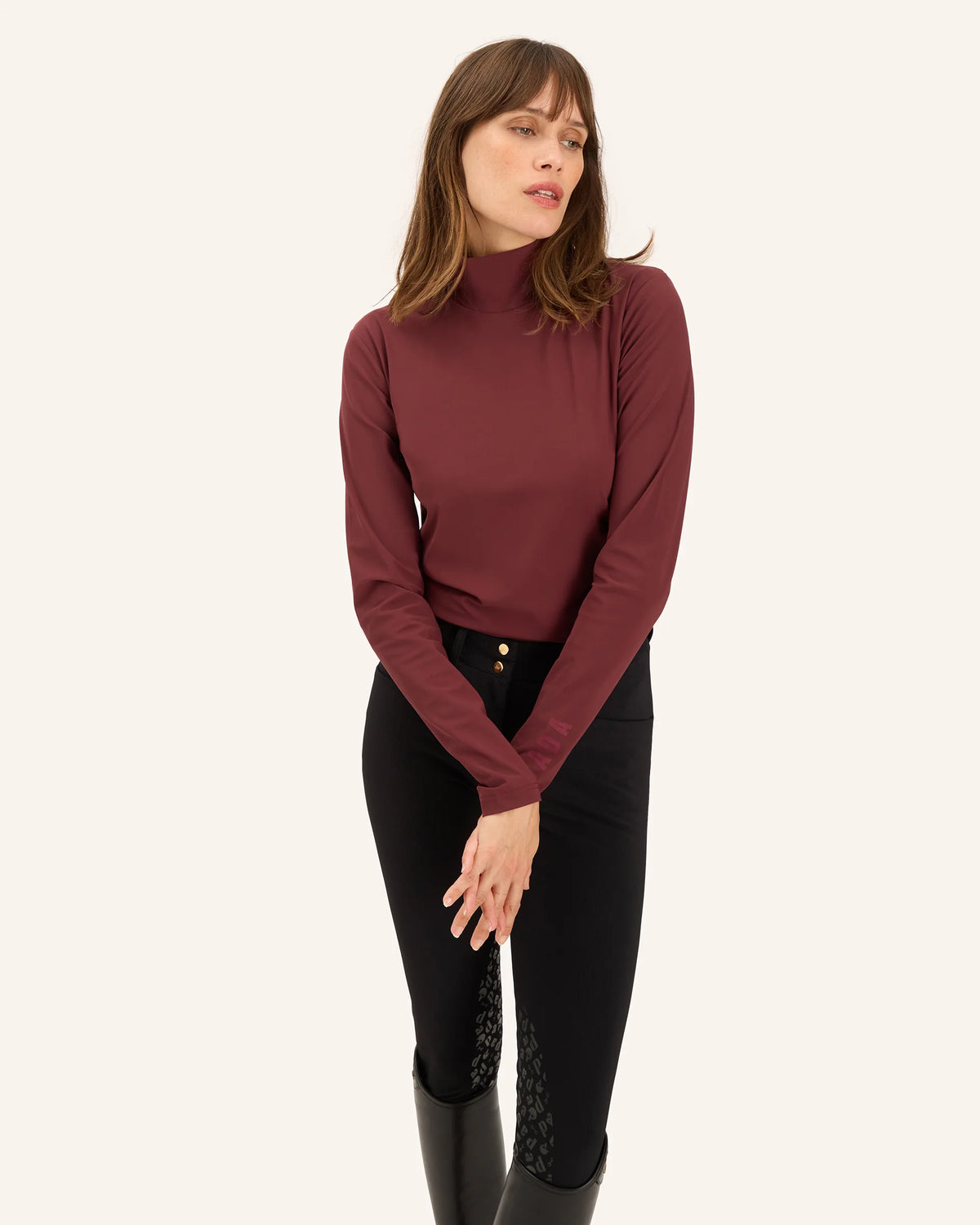 CONSUL - T-shirt technique à col roulé d'équitation