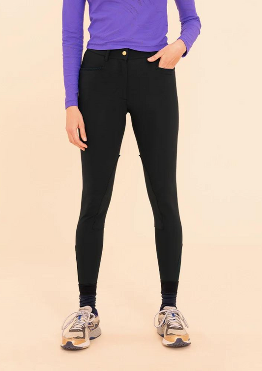 GIOVANI Light Riding Breeches | Black