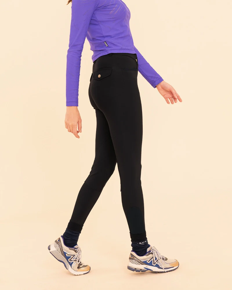 GIOVANI Light Riding Breeches | Black