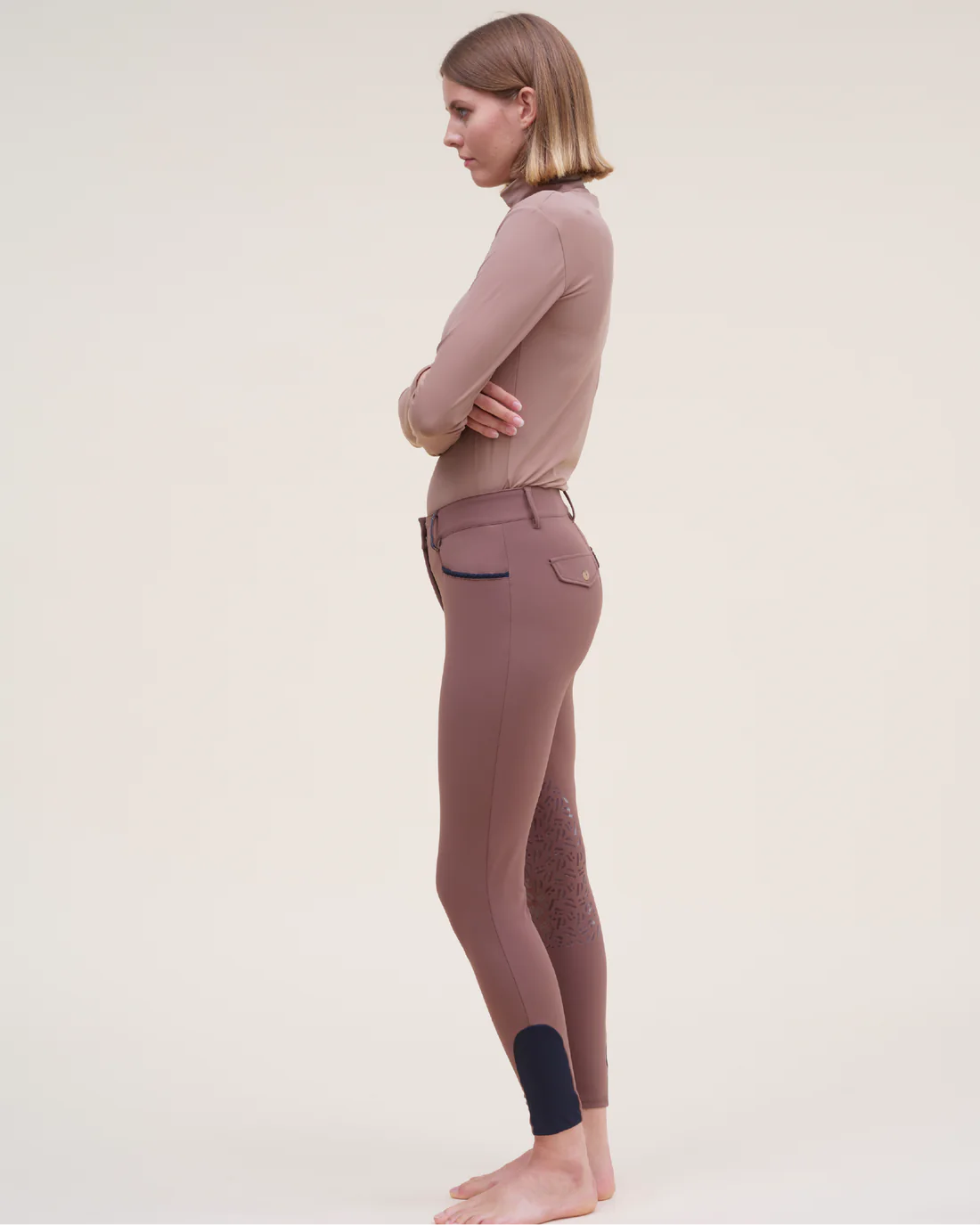 GIOVANI GRIP Riding Breeches | Café