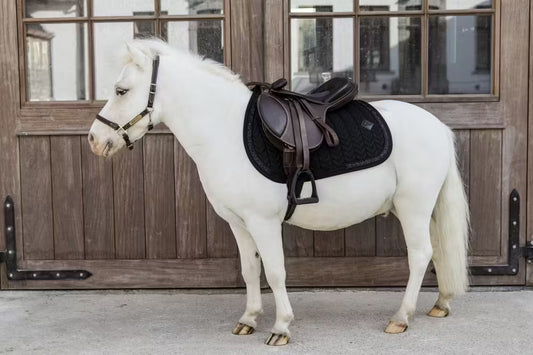 Glitter Stone Jumping Saddle Pad | Black