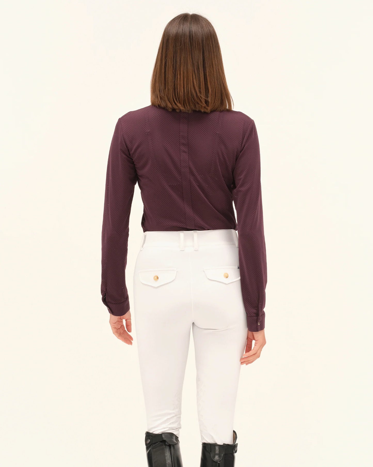 HELIOS ML - Long-sleeves riding competition polo shirt