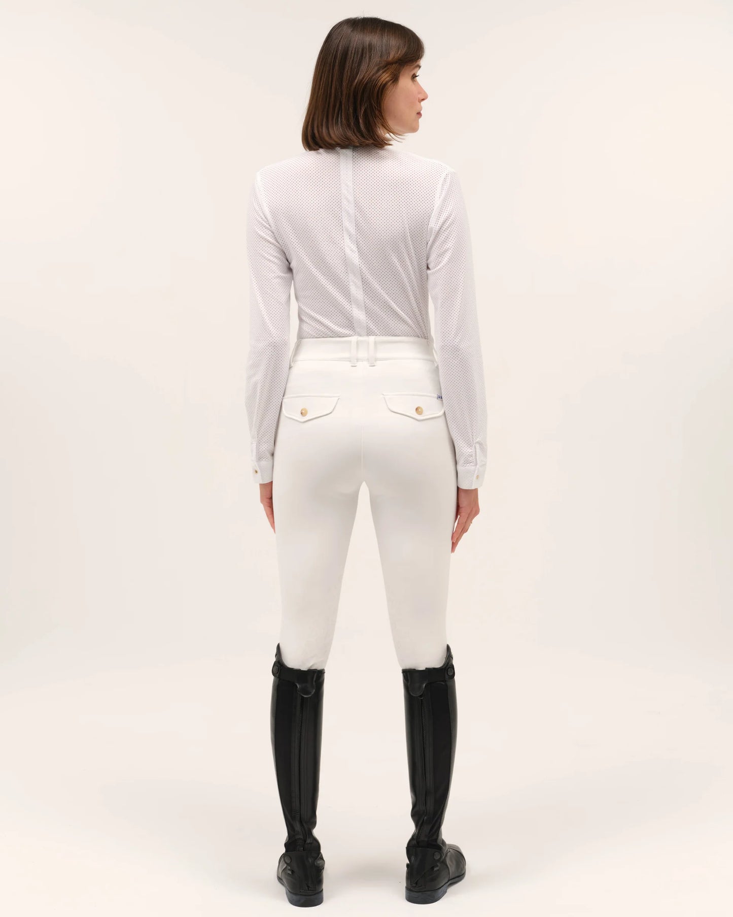HELIOS ML - Long-sleeves riding competition polo shirt