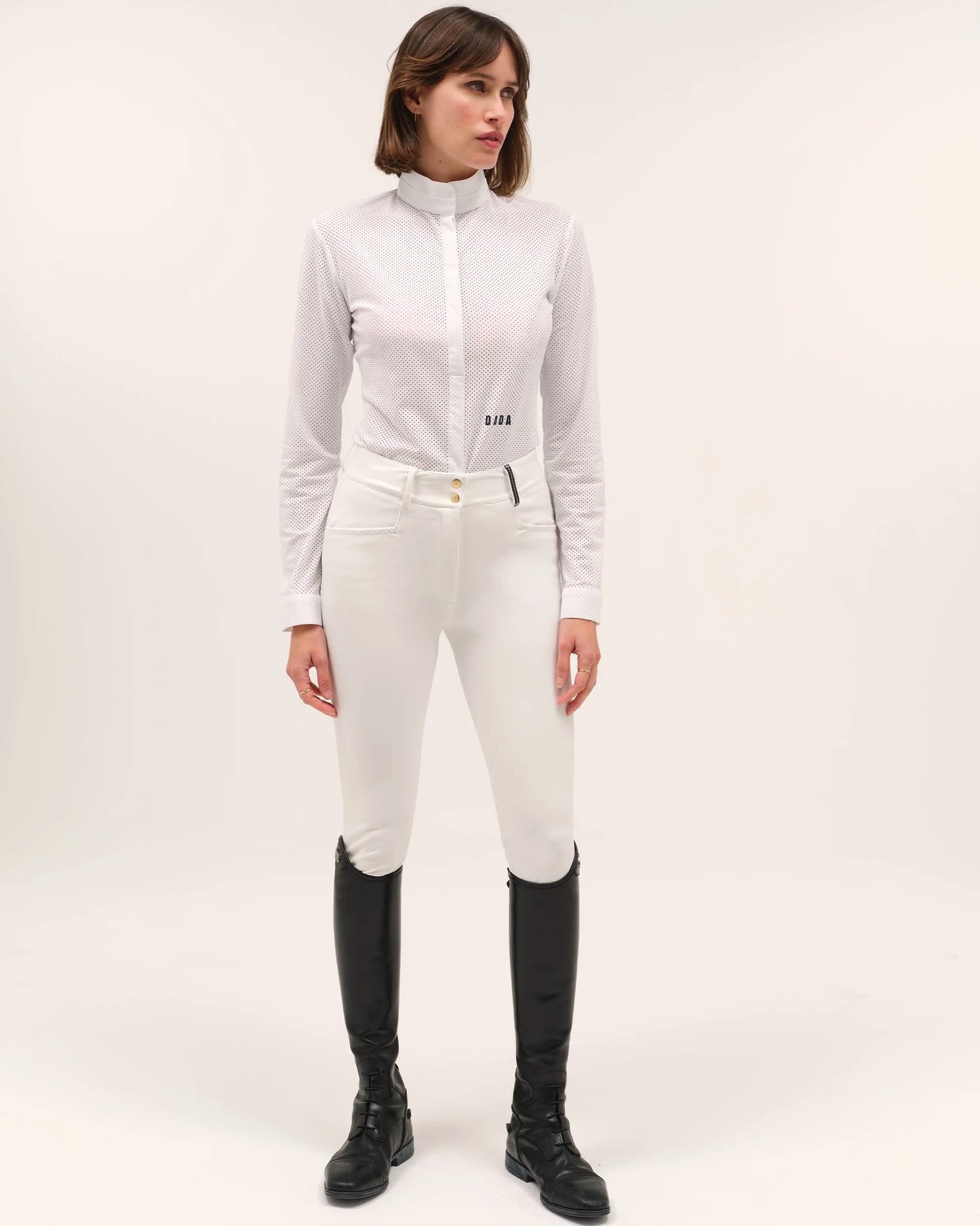HELIOS ML - Long-sleeves riding competition polo shirt