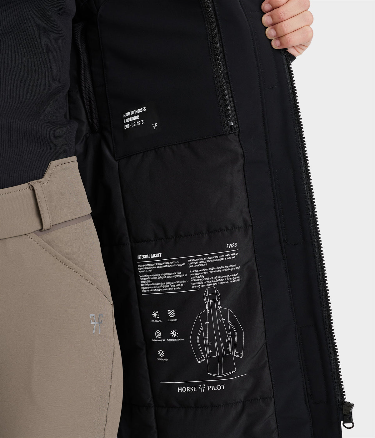 INTEGRAL - Warm, Long-Length Riding Coat for Woman