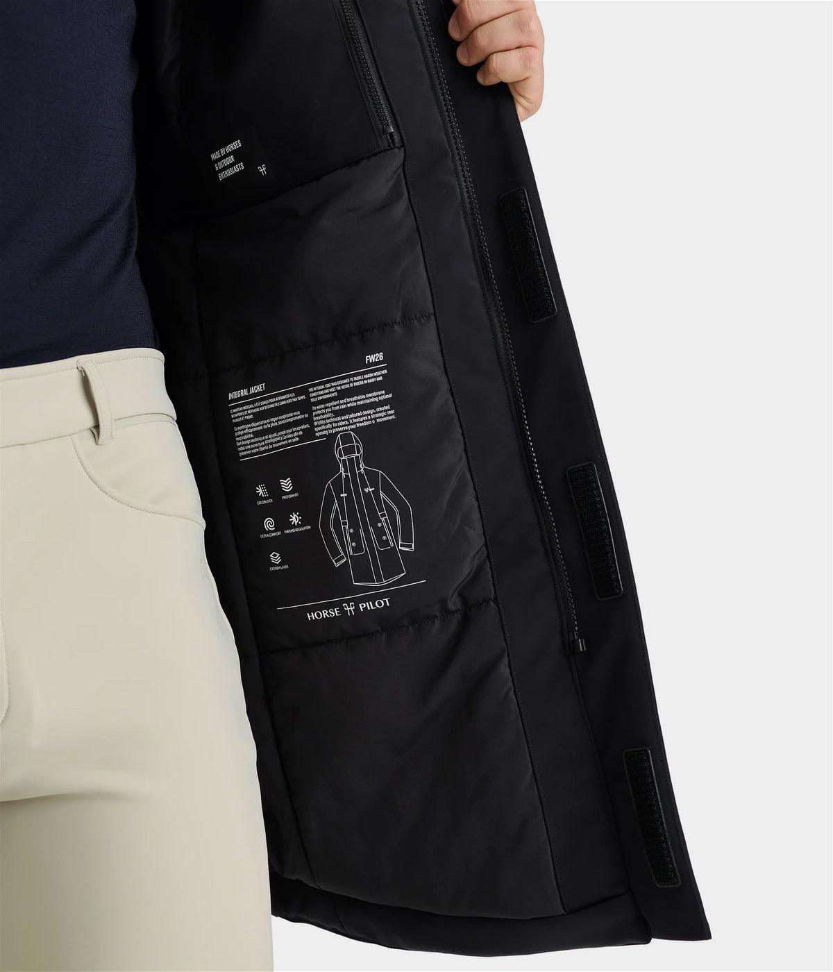INTEGRAL - Warm, Long-Length Riding Coat for Men