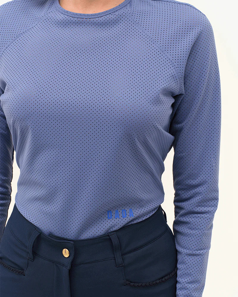 JAZZ - T-shirt technique d'équitation manches longues microperforé