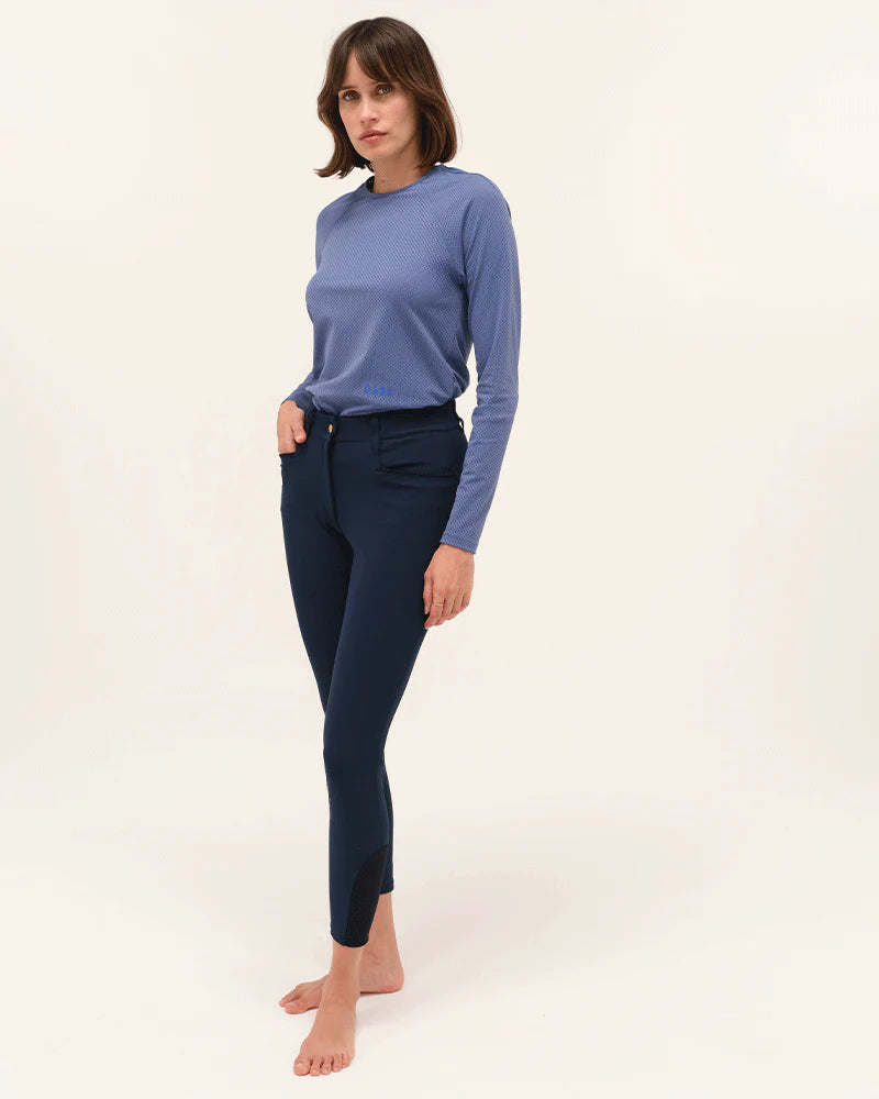 JAZZ - T-shirt technique d'équitation manches longues microperforé