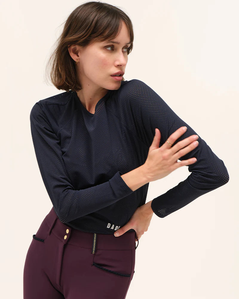 JAZZ - T-shirt technique d'équitation manches longues microperforé