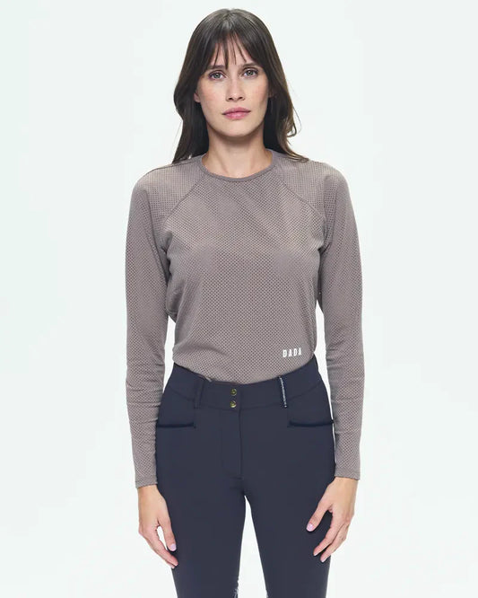 JAZZ - Micro-Perforated Long-Sleeve Equestrian T-Shirt