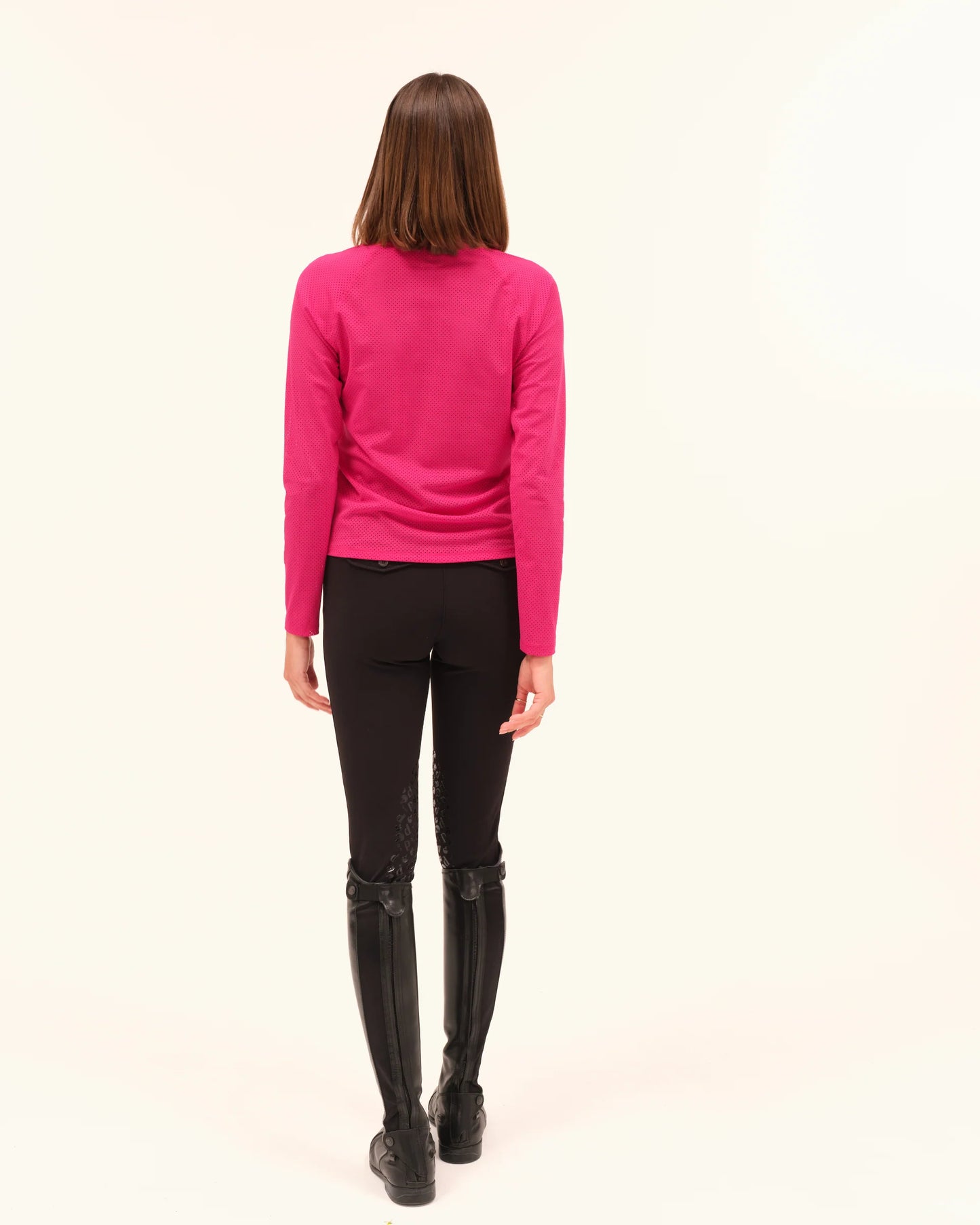 JAZZ - Micro-Perforated Long-Sleeve Equestrian T-Shirt